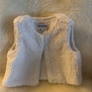 Jacadi Cream Sherpa Fleece Vest